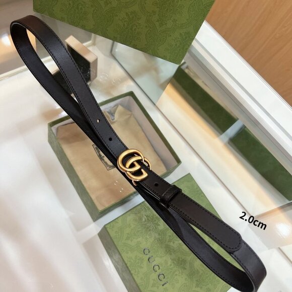 ๐น๐๐ Women's Gucci Marmont GG belt in black leather ๐
๐๐น - Picture 3 of 8